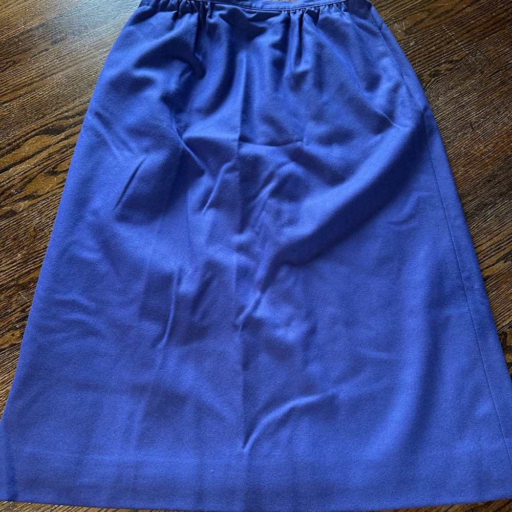 Pendleton A-Line Skirt in Deep Blue